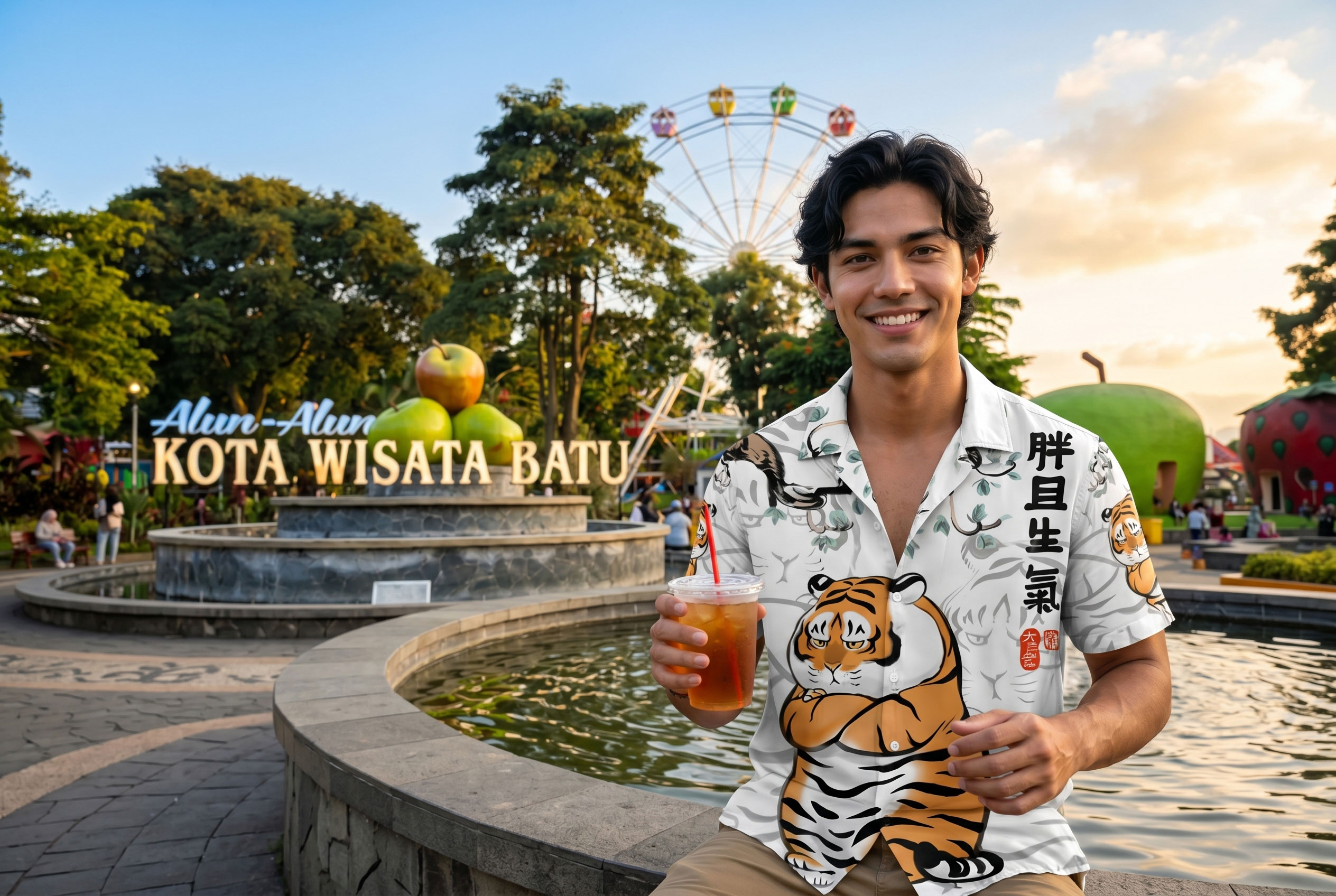 Sore di Alun-alun Kota Batu